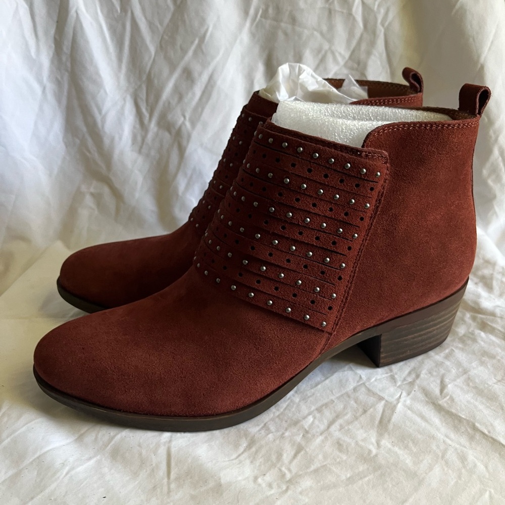 Lucky Brand Sable Oiled Suede Bootie SZ 71/2M Brand New - Picture 2 of 10